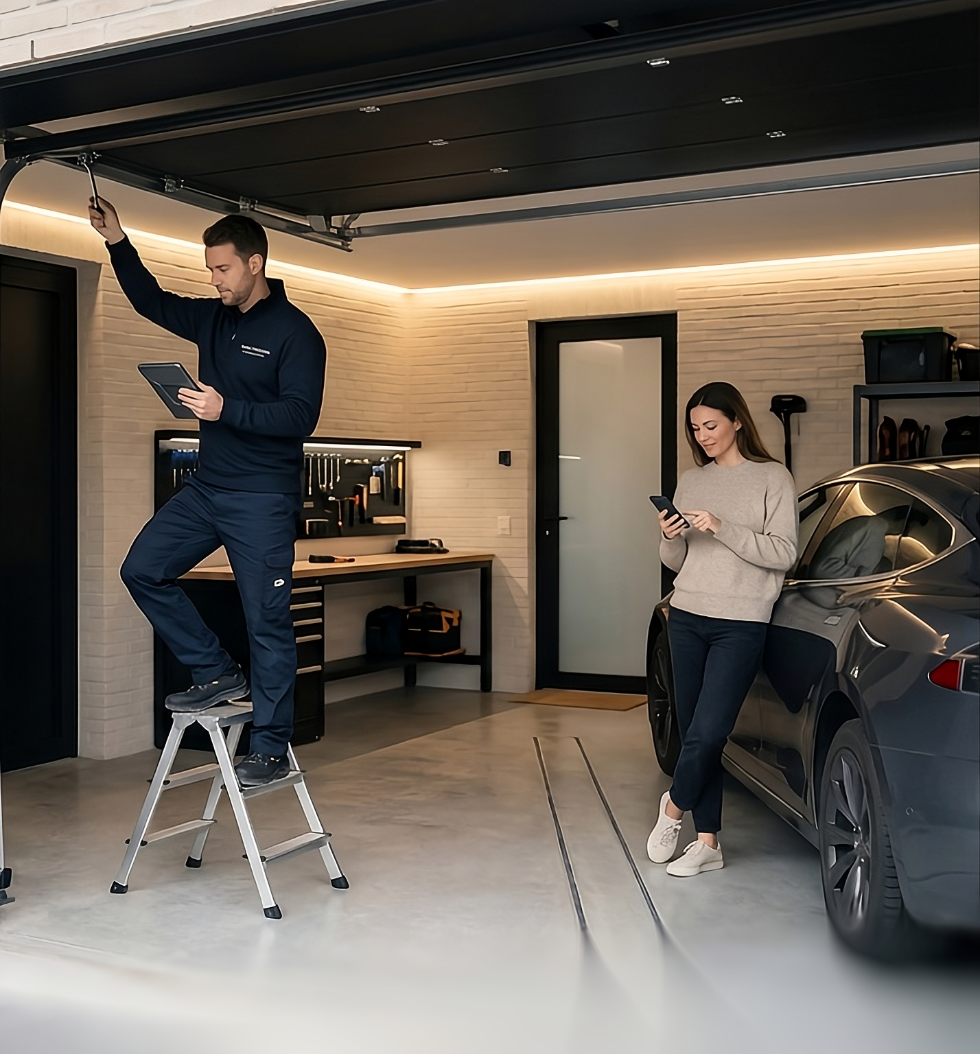Technicien au travail